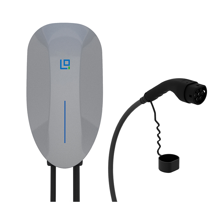 ¿Cuáles son las características de EV Charger Tethered Wallbox en vehículos eléctricos?